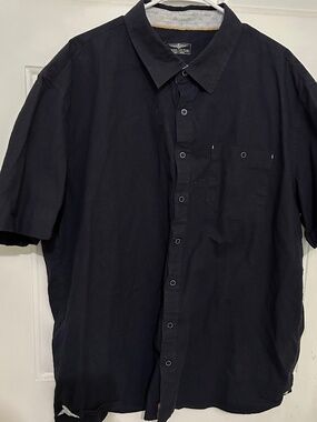Across The Pond, 3XL, dark blue, short sleeve shirt